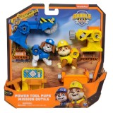 Set de joaca cu 2 figurine si unelte, Paw Patrol, Power Tool Pups, 6071661