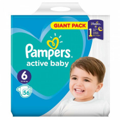 Scutece Pampers Active Baby 6 Giant Pack, 56 buc/pachet foto