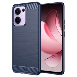 Husa Protectie Silicon Carbon Asteroid GSM pentru Oppo Reno13 F 4G, Albastru