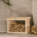 Rastel pentru lemne de foc, 108x64,5x77 cm, lemn masiv pin, vidaXL