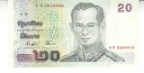 M1 - Bancnota foarte veche - Thailanda - 20 baht