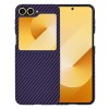 Husa pentru Samsung Galaxy Z Flip7 FE F741 / Z Flip6 F741, Techsuit, Carbonite FiberShell, Mov