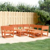 VidaXL Set mobilier pentru grădină 8 piese,maro ceruit, lemn masiv pin 3216942