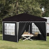 vidaXL Cort de Petrecere Pop-up Negru 288 x 288 x 245 cm 42019777