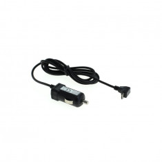 Incarcator de masina Micro-USB 1A/5V Unghi 90 de grade 12-24V negru