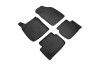 Covorase Auto Cauciuc 3D Ford EcoSport (2014-) Umbrella, 4 Buc, Fixare Podea, Negre