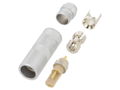 Conector circular 2 pini, lipire foto