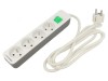 Prelungitor 3x1,5mm&sup2; 4 Prize Alb 1,8m 16A
