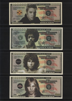 Set rock legends 8 fantasy note foto