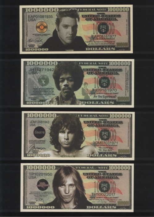 Set rock legends 8 fantasy note