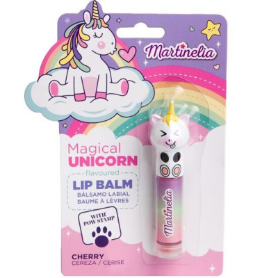 Balsam de buze cu aroma de cirese si stampila Magical Unicorn, Martinelia, 79003C, 1,8g foto