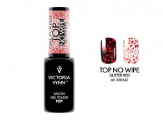 Top No Wipe Glitter Red Victoria Vynn 8ml foto