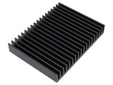 Radiator Extrudat cu Aripioare Negru 75x100x15mm