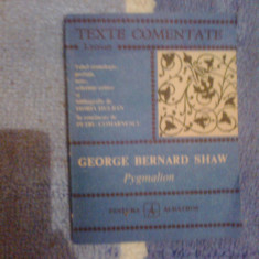 a4b George Bernard Shaw - Pygmalion (texte comentate)