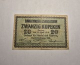 20 kopeici Kopeken 1916 Posen
