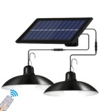 Cumpara ieftin Set 2 Becuri LED 50W cu Panou Solar, Telecomanda, IPF, Lumina Rece 6000K, IP65, Autonomie 10h, Cablu 3m, Ideal Gradina/Exterior