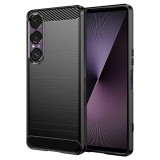 Husa Sony Xperia 1 VII Asteroid GSM Carbon Silicone, negru