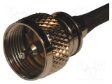 Conector UHF PL-259 mufă tată drept pe cablu 300MHz AMPHENOL RF