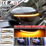 Set de 2 lampi led semnalizare dinamica/progresiva oglinda Xentech Light Nissan Juke, Qashqai, X-Trail 12V