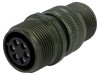 Conector circular Amphenol 14S, 6 pini, mama, MIL-C-5015, 13A, aluminiu