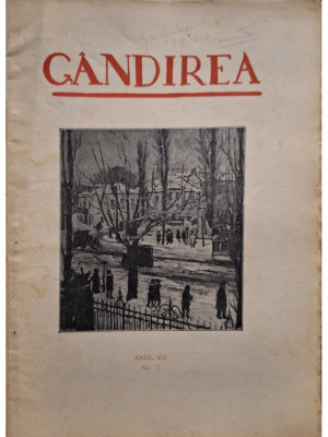 Revista Gandirea, anul VII, nr. 2 (editia 1927) foto