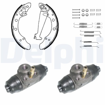DELPHI KP850 Set saboti frana foto
