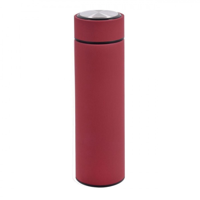 Termos Inox, Model Bordo, Textură Mată, Filtru Intern, Capacitate 450ml