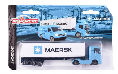 MAJORETTE TRANSPORTOR MAERSK MAN TGX SuperHeroes ToysZone foto