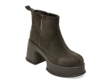 Ghete GRYXX gri, 8506, din piele intoarsa