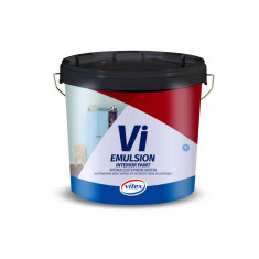 Vopsea Interior Vitex Vi Emultion, 9 L, Alba, Vitex Vopsele pentru Amenajari Interioare, Vopsea pentru Uz Interior, Vopsele Decorative pentru Interior