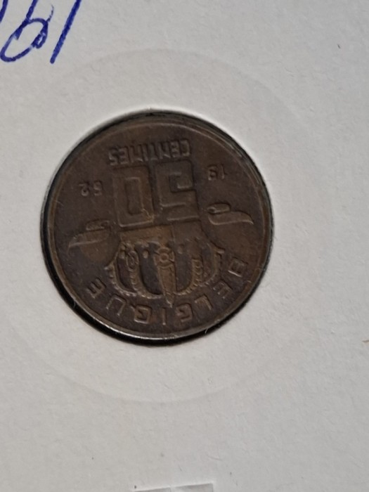 50 centimes 1962 belgoque