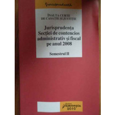 Jurisprudenta Sectiei De Contencios Administrativ Si Fiscal P - Inalta Curte De Casatie Si Justitie ,281724