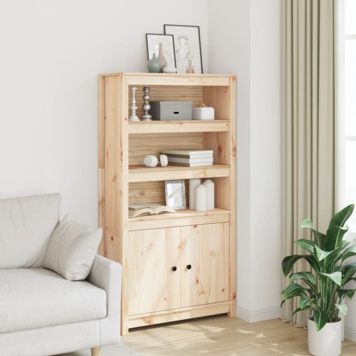 vidaXL Dulap &icirc;nalt, 80x35x154 cm, lemn masiv de pin