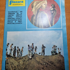 revista flacara 19 iulie 1975-ceausescu la galati,dolj si insula mare a brailei