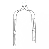 Arcada Gradina vidaXL Verde Inchis 120x38x258cm Fier Vopsit Rezistenta Intemperii Decorativa Plante Cataratoare Evenimente