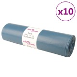 vidaXL Saci de gunoi 100 buc. albastru 240 L