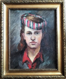 Portret de femeie - pictură &icirc;n ulei semnată apocrif &quot;S. M&uuml;tzner&quot;, Portrete, Fauvism