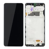 Cumpara ieftin Display OLED cu Rama Negru Compatibil Samsung Galaxy A22 4G (A225) - Ecran Inlocuire