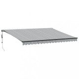Cumpara ieftin Copertina retractabila automat, antracit/alb, 450x350 cm
