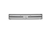 Grila radiator Fiat Uno (146 A/E), 09.1989-06.2002, montare fata, cu locasuri; negru; intern, RapidAuto