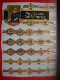 HOPCT LOT NR 116 VECHIUL ANTWERPEN / ANVERS -LITHO -30 BUC-ETICHETE VECHI DE TRABUCURI/ CIGARS LABELS -COLECTIE DE LUX-