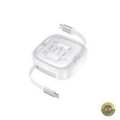 Cablu Date si Incarcare USB-C - USB-C HOCO U140 60W 0.95m Alb