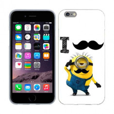 Husa iPhone 6 iPhone 6S Silicon Gel Tpu Model Minion Mustache foto