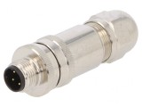 Mufă M12 4-PIN Ethernet IP67 Drept 250V, TE Connectivity