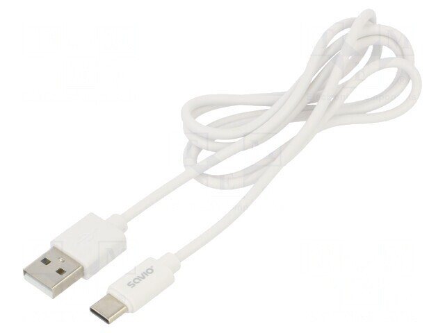 Cablu USB 2.0 USB-A la USB-C 1m Alb