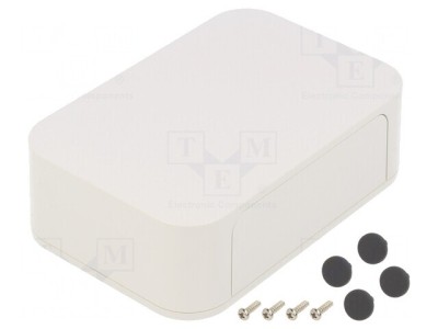 Carcasă ABS Albă IP40 125x85x35mm cu Panou PF foto