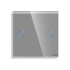 Panou Intrerupator Dublu cu Touch Mini din Sticla LUXION SmartElectro IntelligentHouse