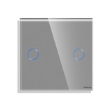 Cumpara ieftin Panou Intrerupator Dublu cu Touch Mini din Sticla LUXION SmartElectro IntelligentHouse