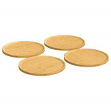 Cumpara ieftin Farfurii pentru pizza, 4 buc., &Oslash;32x1,5 cm, bambus