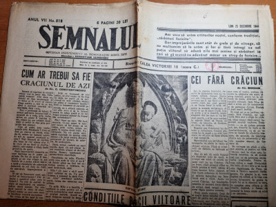 semnalul 25 decembrie 1944-numar cu ocazia zilei de craciun foto